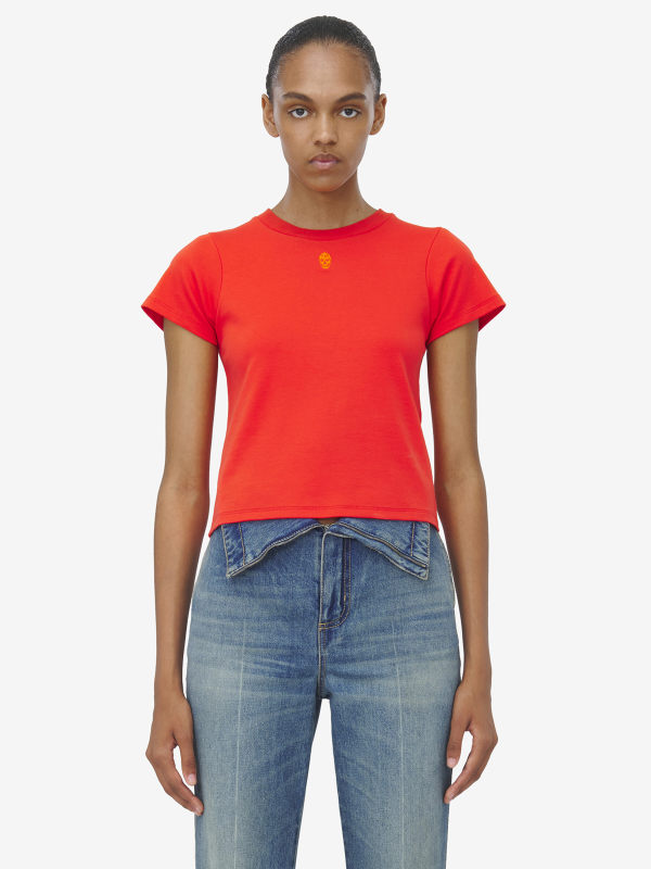 ALEXANDER MCQUEEN - Embroidered Skull T-Shirt - Item 819193QLAEH9